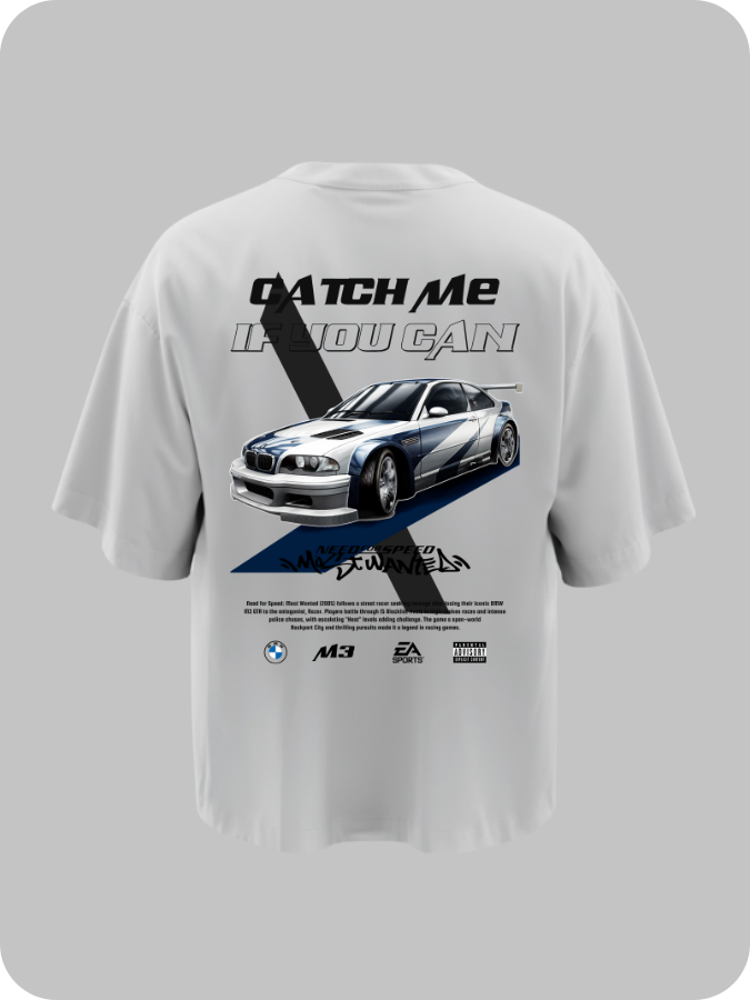 CATCH ME, IF YOU CAN - OVERSIZED TEE