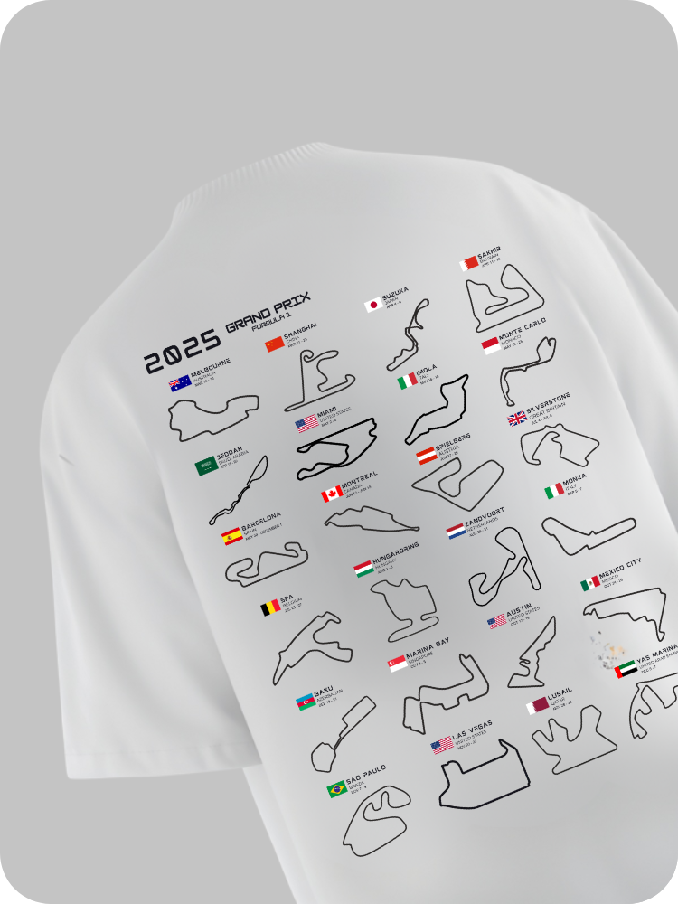 F1 TRACK - OVERSIZED TEE