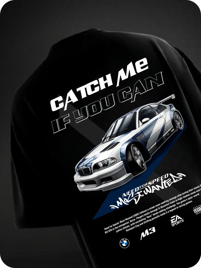 CATCH ME IF YOU CAN - OVERSIZED TEE