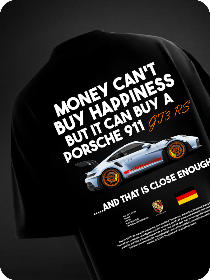 PORSCHE / MONEY - OVERSIZED TEE