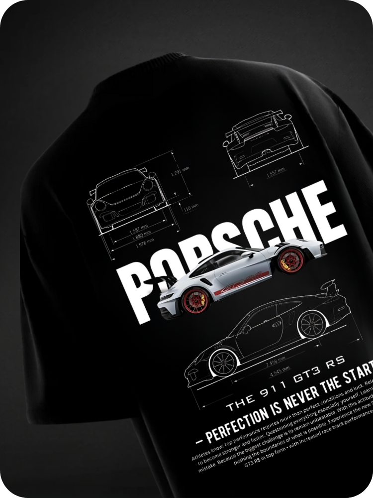PORSCHE - OVERSIZED TEE / 240GSM