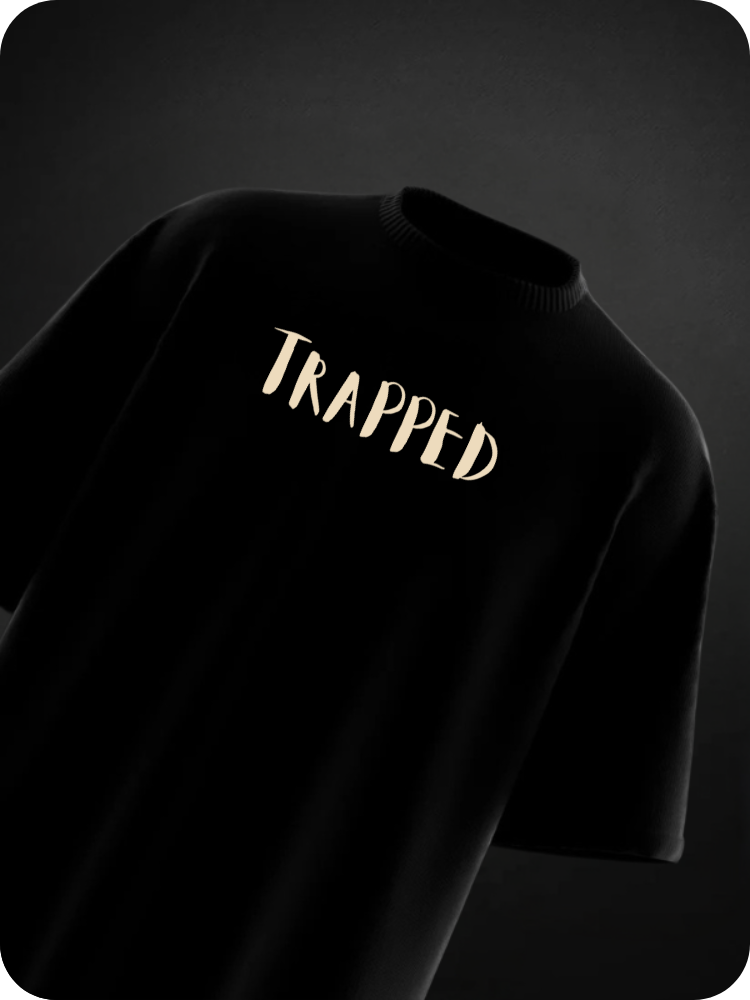 TRAPPED IN TIME - OVERSIZED TEE