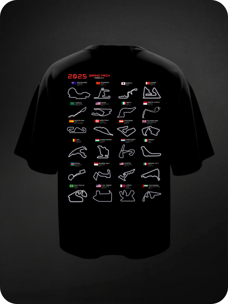 F1 TRACK - OVERSIZED TEE