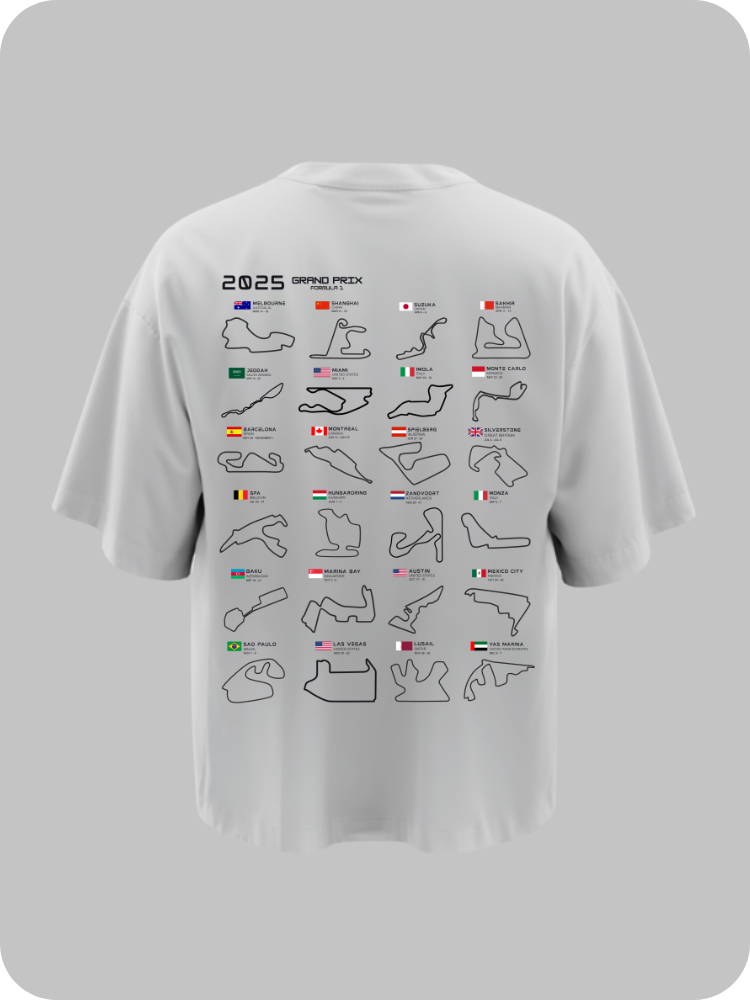 F1 TRACK - OVERSIZED TEE