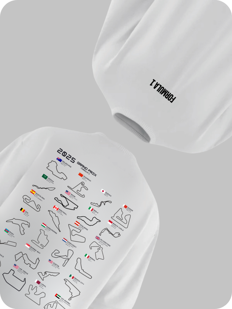 F1 TRACK - OVERSIZED TEE