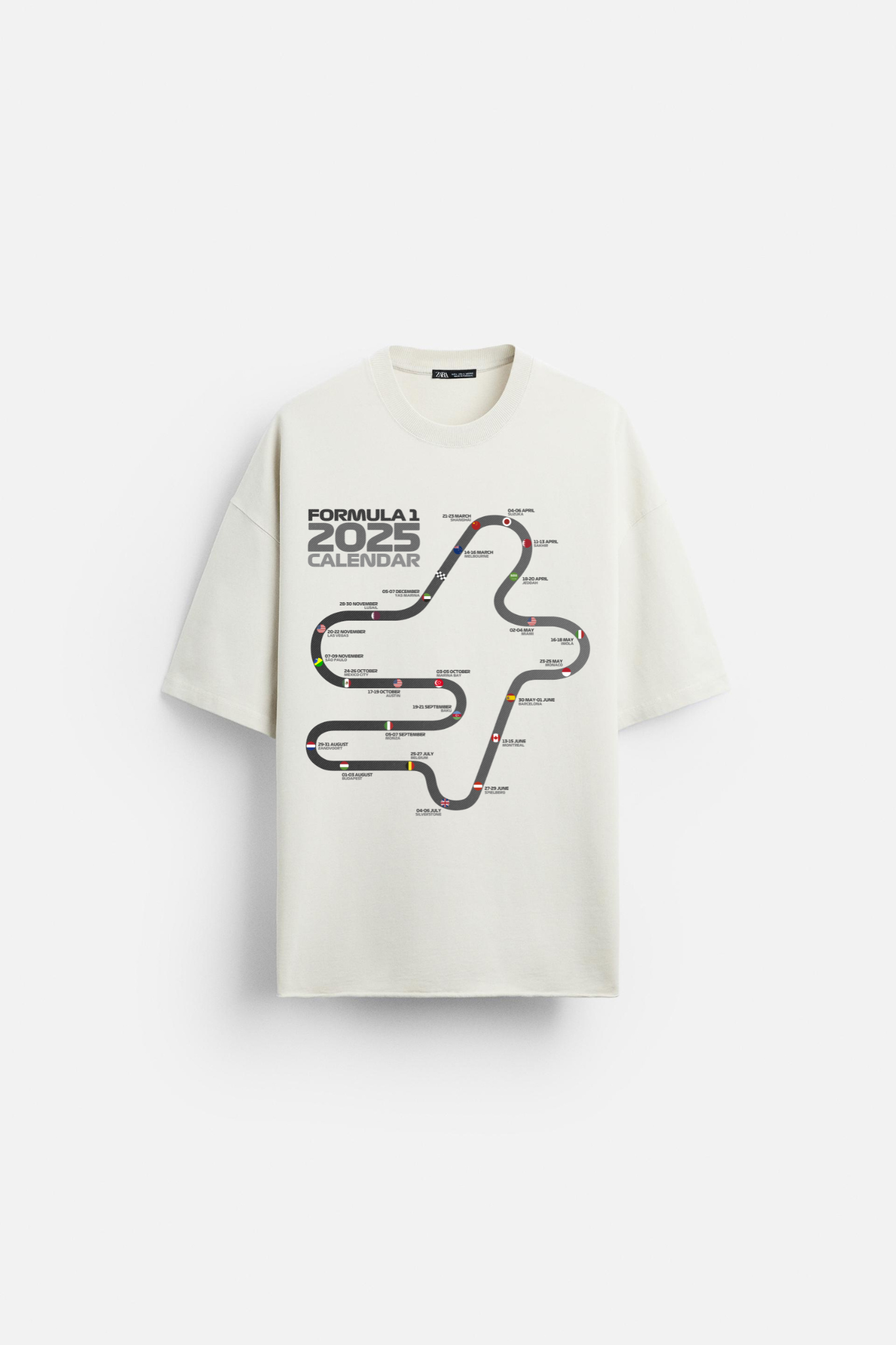 FORMULA 1 TRACK - OVERSIZED TEE