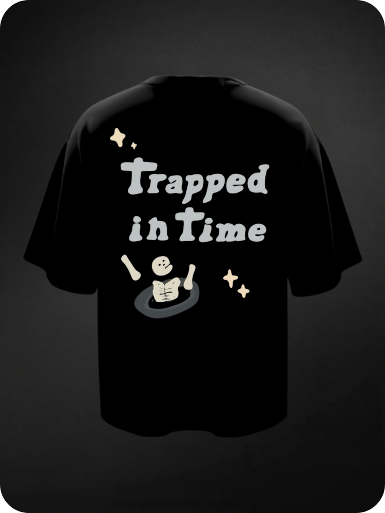 TRAPPED IN TIME - OVERSIZED TEE